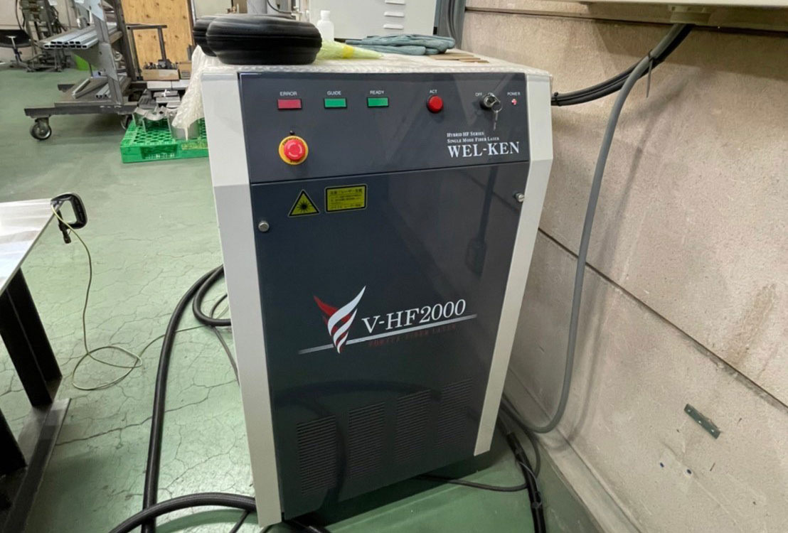 ステンレス精密板金の溶接仕上げ工程